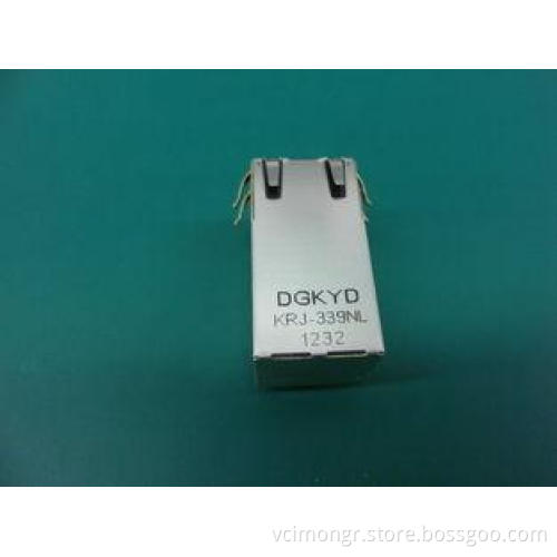 10 / 100 / 1000Base 12 Pin USB Hub Shieded RJ45 Single Port